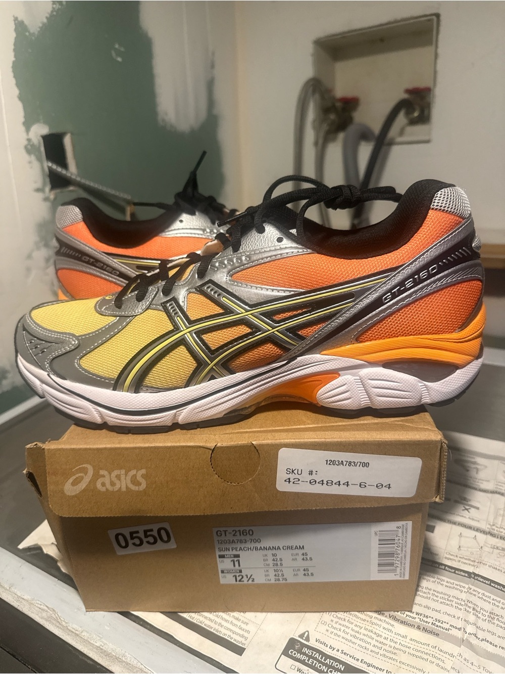 ASICS GT-2160 Men's Running Shoes - Orange, Yellow, Silver